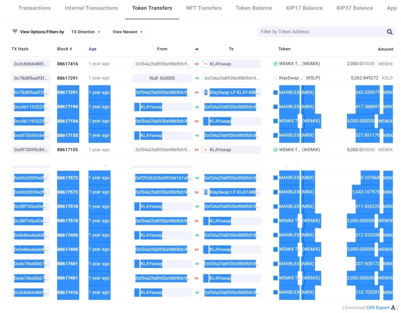김 의원 지갑서 발견된 마브렉스 매수 관련 내역. (클레이스포크 캡처)