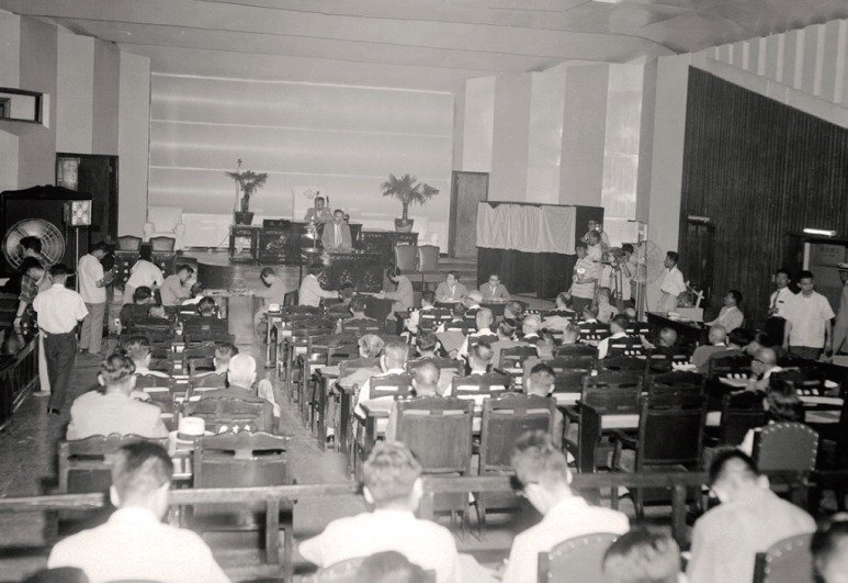 제1대 참의원 개원식(부산시선관위 제공)