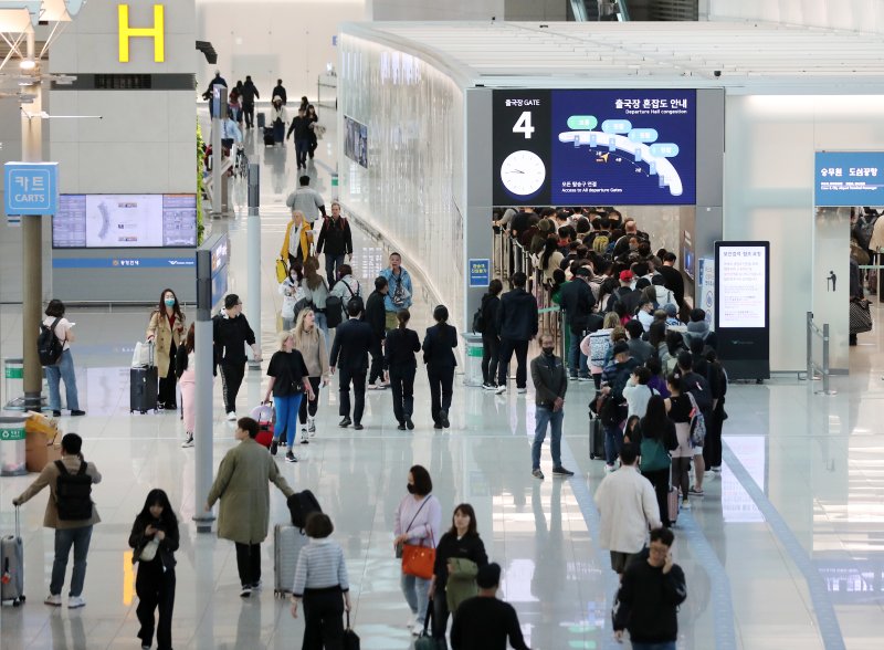 인천국제공항 출국장. 2023.4.26/뉴스1 ⓒ News1 김진환 기자