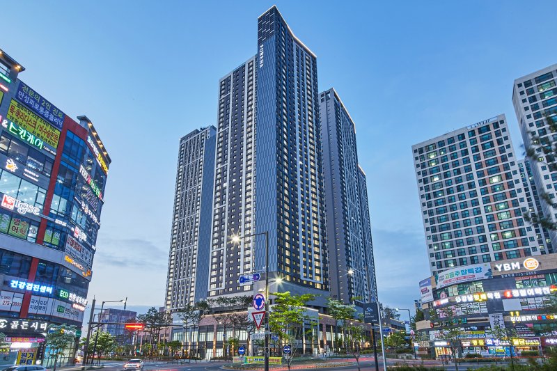 이달 초 입주를 시작한 포레나 전주 에코시티 전경. 한화 건설부문 제공