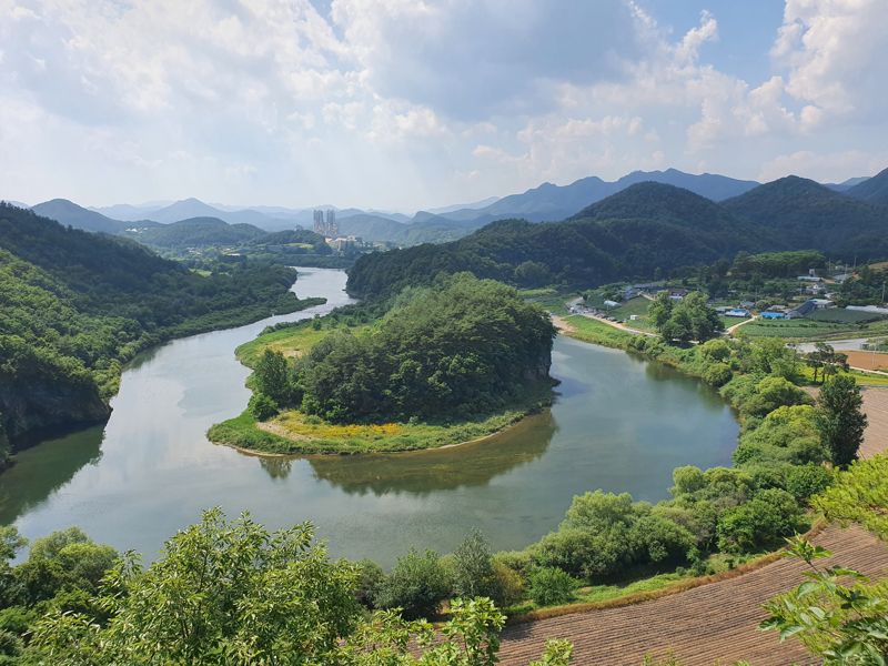 영월 한반도습지 습지지역(한반도지형). 원주지방환경청 제공