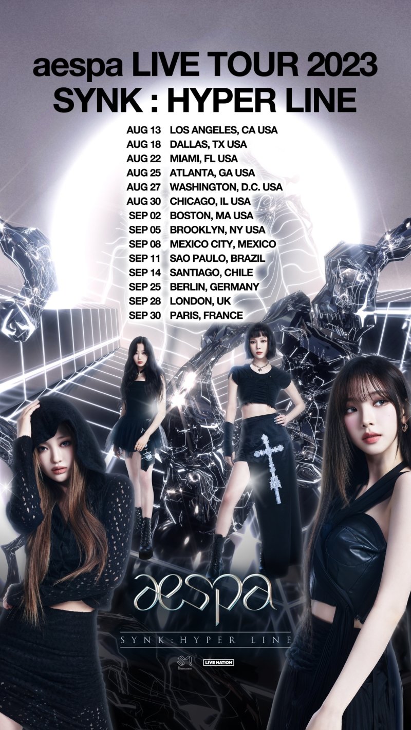 에스파, 아시아 넘어 미주·유럽 투어 돌입…8월 LA 공연으로 시작