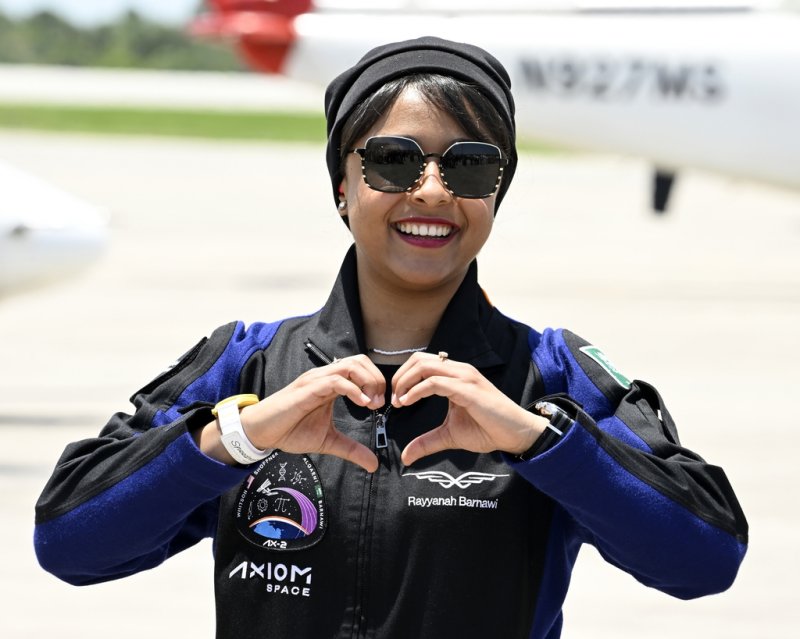 사우디 첫 여성 우주인 레이야나 바르나위 [UPI=연합뉴스]