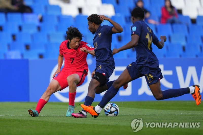 한국은 프랑스와 U-20 대표팀 간 역대 전적에서 2승 3무 4패를 기록했다. (연합뉴스)