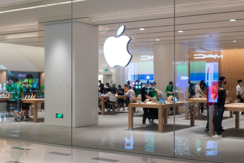 지난 4월28일 중국 선전에 문을 연 애플스토어 2023.5.17/뉴스1 ⓒ News1 이기범 기자