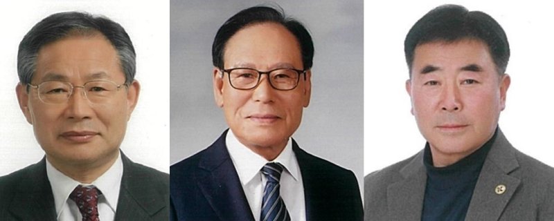 제35회 경주시문화상 수상자, 박완규(왼쪽부터), 윤정수, 백낙주 씨