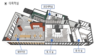 서울 대조동 청년안심주택 '호반베르디움스테이원'에 조성된 주민공동시설. 서울시 제공