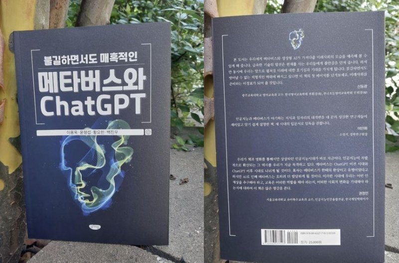 책 '불길하면서도 매혹적인 메타버스와 챗GPT' [전주대 제공]