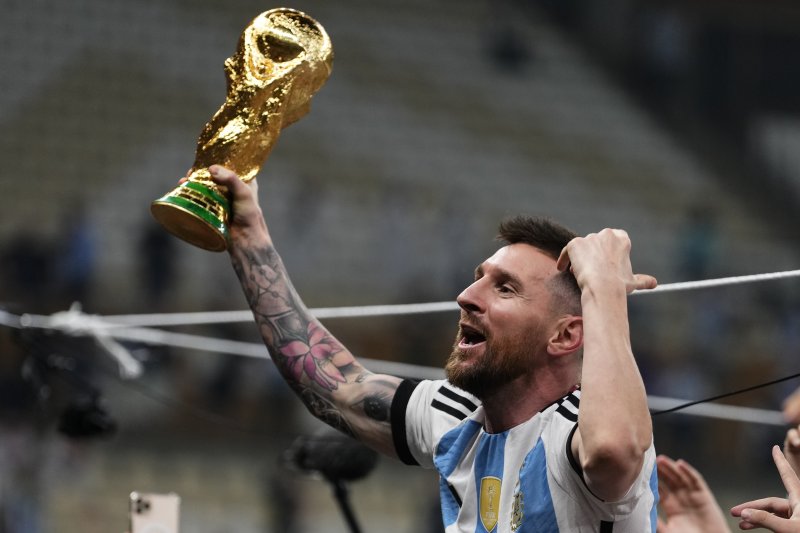 [루사일=AP/뉴시스]아르헨티나 메시 월드컵 우승. 2022.12.18. /사진=뉴시스