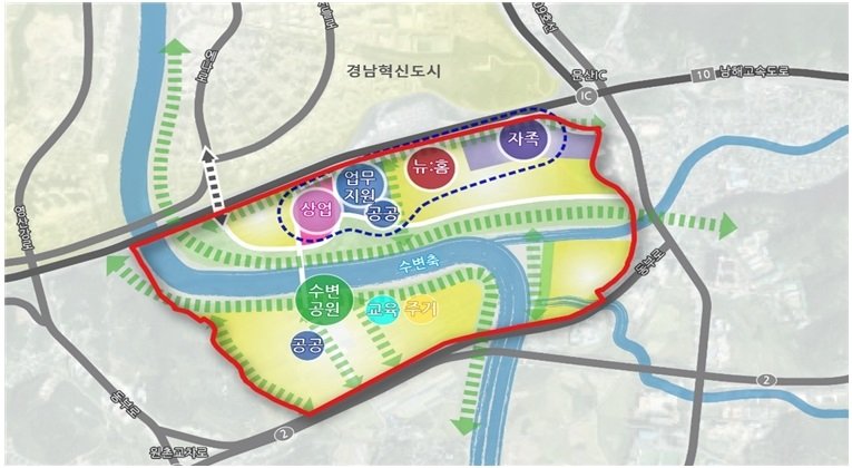 진주문산 공공주택지구 개발 구상(자료 제공=국토부) *재판매 및 DB 금지