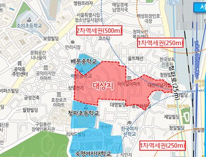 청파2구역 위치도. 서울시 제공