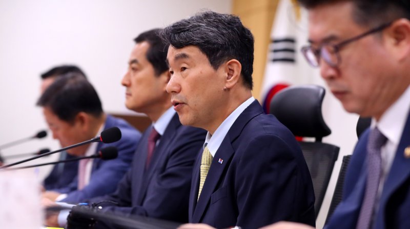이주호 사회부총리 겸 교육부 장관이 19일 오전 서울 여의도 국회에서 열린 학교교육 경쟁력 제고 및 사교육 경감 관련 당정협의회에 참석해 발언하고 있다. 사진=뉴시스