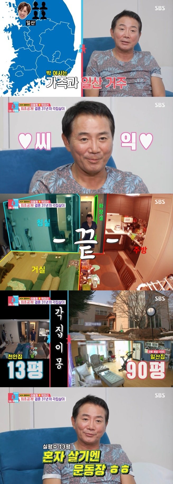 이봉원 "♥박미선과 각집살이 중"…월세 70만원 천안집 공개 '눈길'