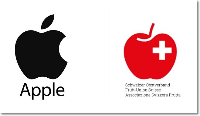 애플 로고, 스위스 과일연합 로고