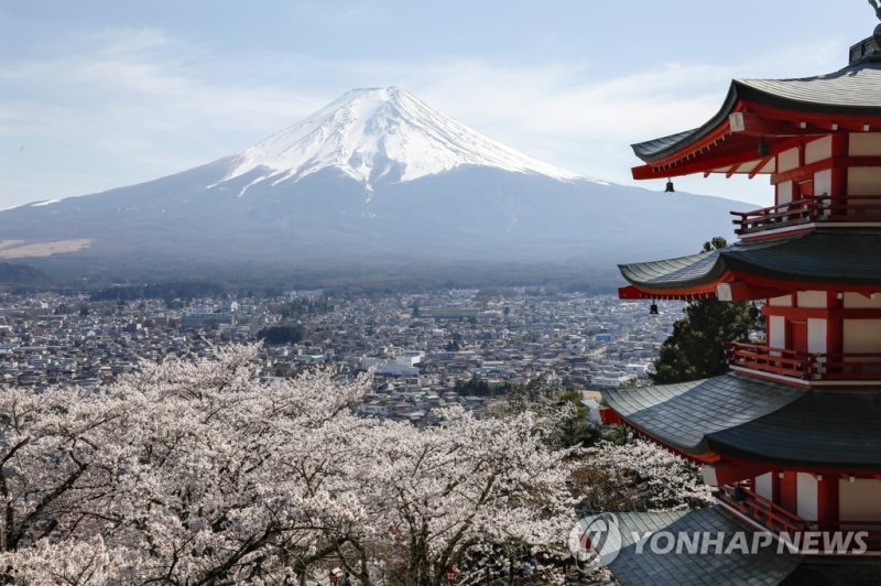 일본 후지산. 연합뉴스