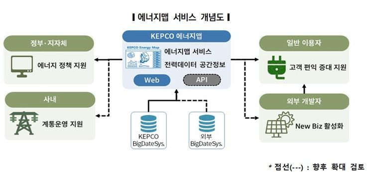 한전, '전력 공간정보 확인' 에너지맵 공개