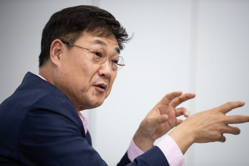 취임 1주년을 맞은 정문헌 서울 종로구청장이 21일 종로구청에서 뉴스1과 인터뷰하고 있다. 2023.6.21/뉴스1 ⓒ News1 유승관 기자