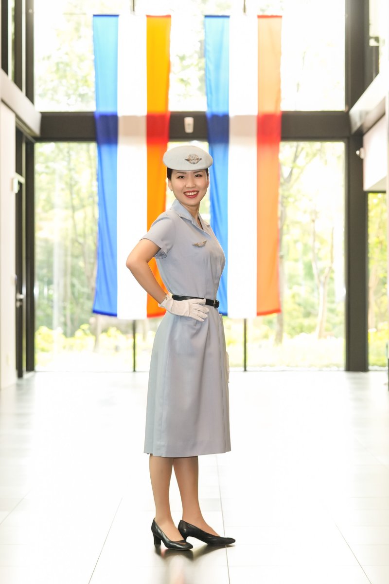 메봉 버지니가 디자인한 1955년 하계 유니폼(에어프랑스 제공)