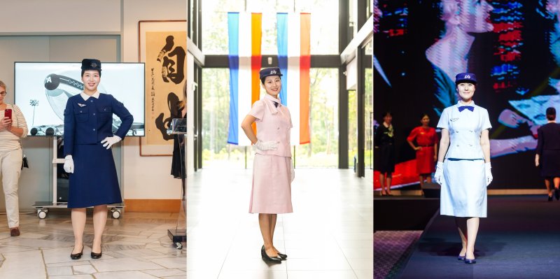 에어프랑스X크리스토발 발렌시아가 동∙하계 승무원 유니폼(에어프랑스 제공)