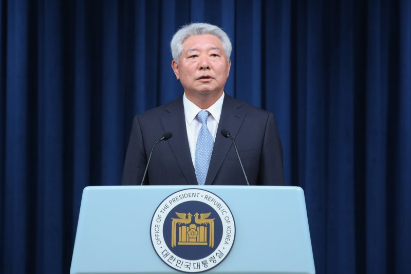 김홍일 신임 국민권익위원장이 29일 오전 용산 대통령실 브리핑룸에서 내정 소감을 밝히고 있다. 2023.6.29/뉴스1 ⓒ News1 안은나 기자