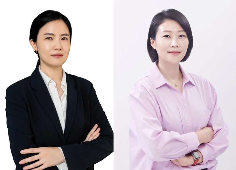 최주희 티빙 대표이사(왼쪽), 김지원 엠넷플러스 사업부장 /사진=뉴시스