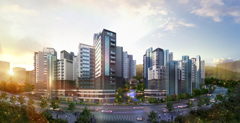 [서울=뉴시스] 흑석리버파크자이 투시도. (제공 = GS건설)