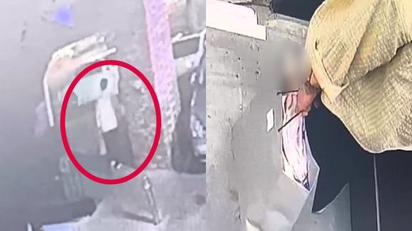 여자친구가 외출한 사이 사라진 고양이에 대해 모르쇠로 일관하던 남성이 CCTV에 죽은 고양이를 유기하는 장면이 포착됐다. 사진=케어 제공