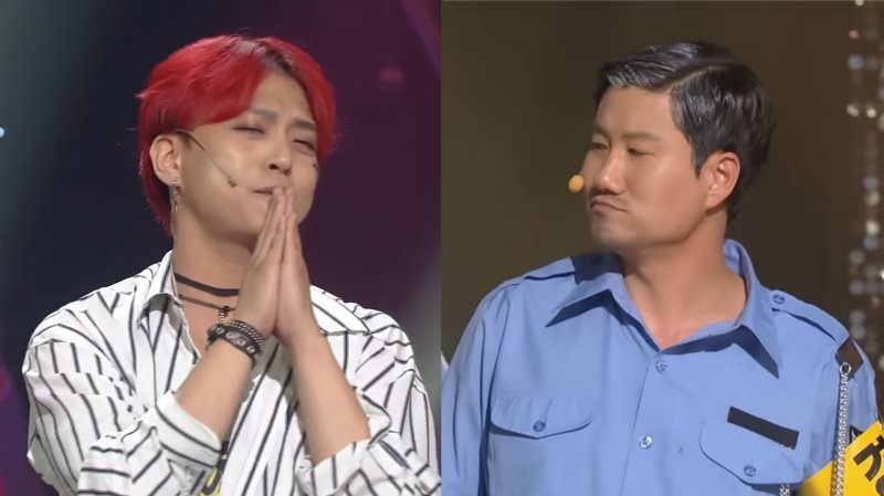 [서울=뉴시스]이승환과 임우일이 각각 2018년, 2015년 KBS 개그콘서트에 출연한 모습. (사진=유튜브 'KBS Entertain' 'KBS COMEDY: 크큭티비' 채널 영상 캡처) 2023.06.28. photo@newsis.com *재판매 및 DB 금지