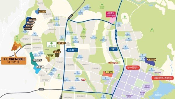 더그르노블 위치도. (회사 제공) / 뉴스1