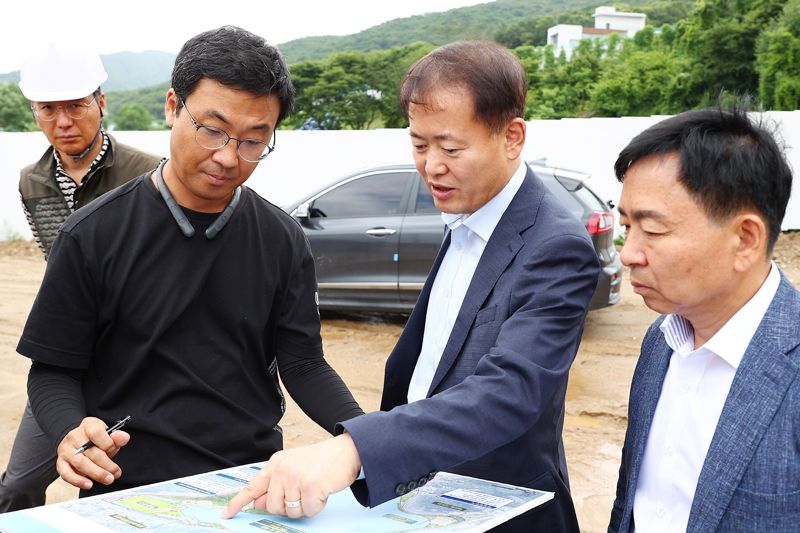 김영수 의왕시 부시장, 민선8기 공약사업 대상지 '현장 점검'