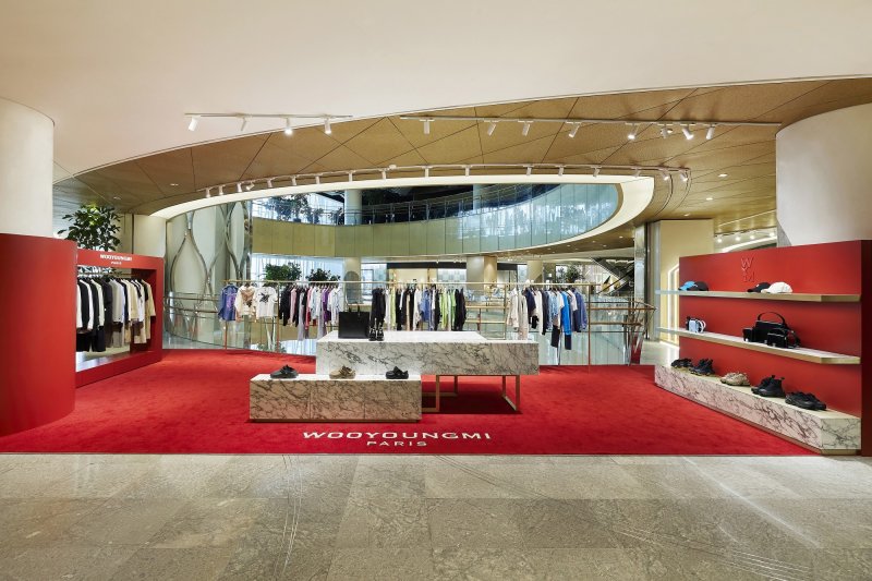 우영미 롯데 에비뉴엘 잠실점 매장 모습.(우영미제공)