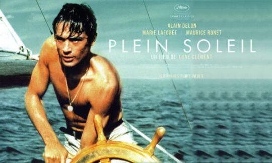 프랑스 배우 알랭 들롱이 출연한 영화 ‘태양은 가득히’ 포스터