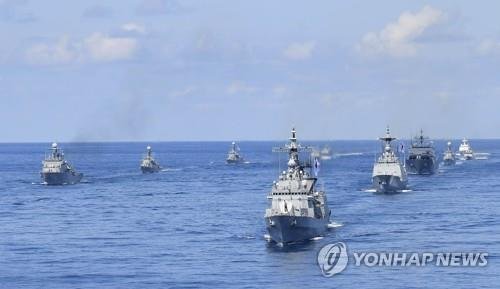 2019년 '독도방어훈련' 모습 [해군 제공. 연합뉴스 자료사진. 재판매 및 DB 금지]