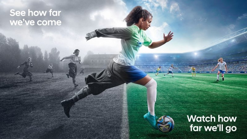 현대차가 2023 FIFA 호주·뉴질랜드 여자 월드컵을 맞아 진행하는 '세기의 골' 캠페인 이미지. 현대차 제공