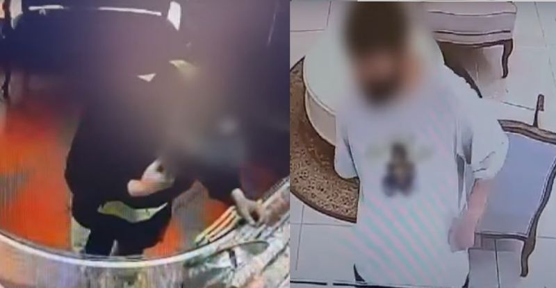 대전 한 금은방에서 금목걸이를 훔친 범인 / 경찰청 유튜브 갈무리