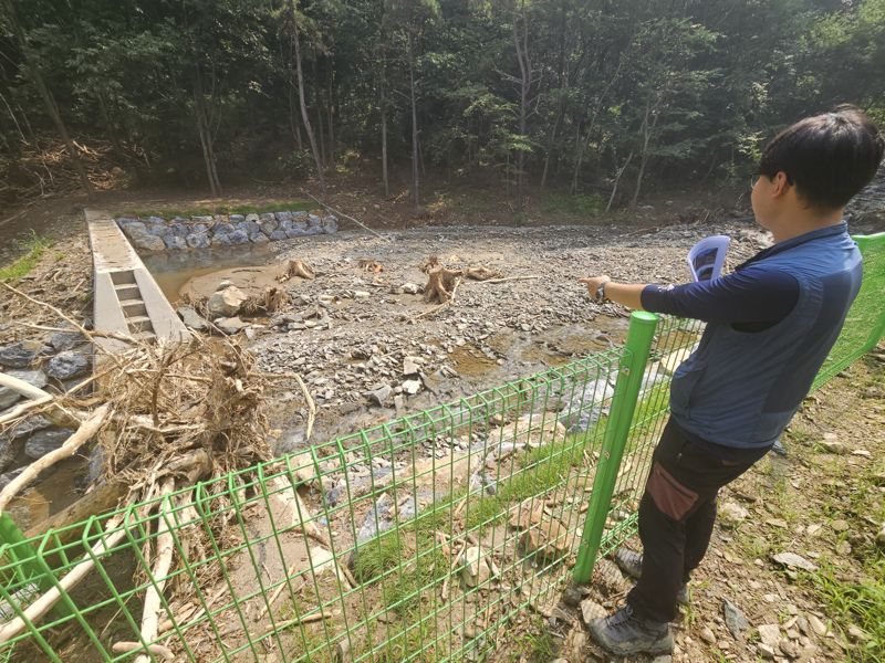 "청주 비상里 사방댐, 산사태 재앙 막았다"[르포]