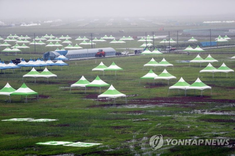 세계스카우트잼버리 개막 초읽기 ‘긴장’‘..폭염, 벌레, 지진까지