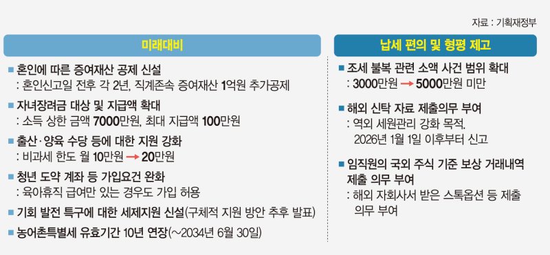 소득 상관없이 산후조리비용 공제… 청년도약계좌 문턱 낮췄다 [내년도 세법개정안]