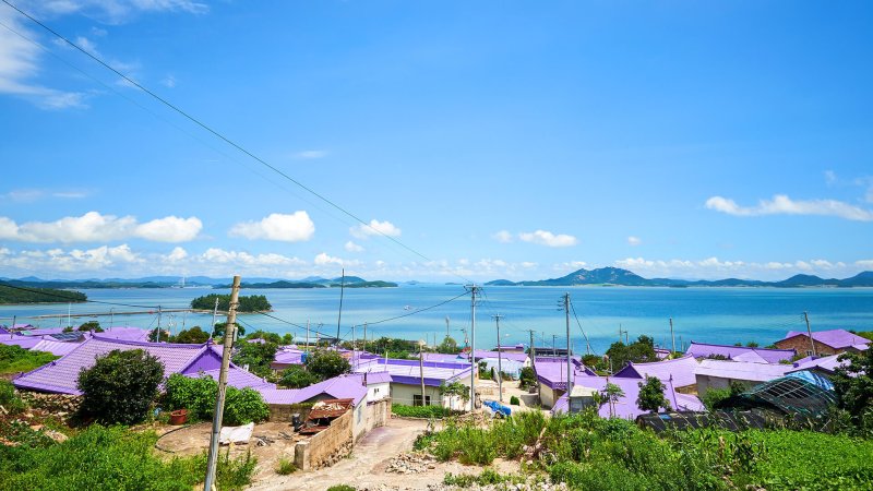 신안 퍼플섬 마을 전경 (신안군 제공) /뉴스1