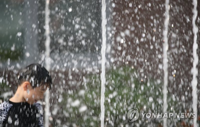 '무더위엔 물놀이' '무더위엔 물놀이' (영주=연합뉴스) 박세진 기자 = 30일 오후 경북 영주시 풍기읍 풍기룰루랄라놀이터 바닥분수에서 어린이들이 물놀이하며 무더위를 날리고 있다. 2023.7.30 psjpsj@yna.co.kr (끝)