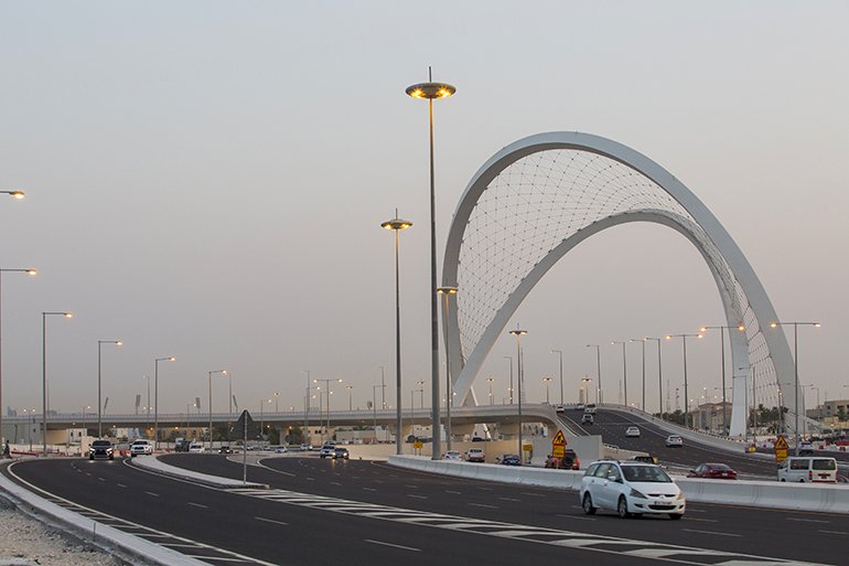 카타르 루사일 고속도로(현대건설 제공)
