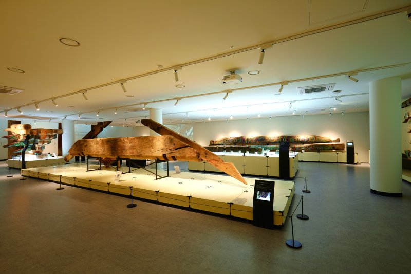 [서울=뉴시스] 전통건축부재보존센터 상설전시관 B존 사찰 건축 부재 전경 (사진=문화재청 제공) 2023.08.01. photo@newsis.com *재판매 및 DB 금지