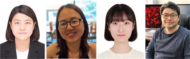 왼쪽부터 KAIST 생명과학과 변유경 박사, 김남식 박사, 김규리 박사과정 학생, 정원석 교수