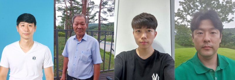 (왼쪽부터)심용택씨, 홍시호씨, 최재호씨, 이효영씨