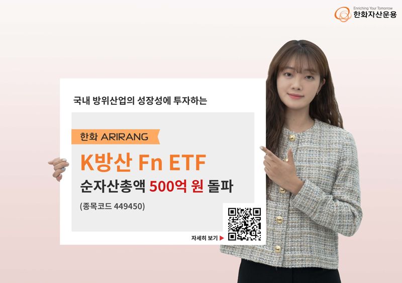 한화운용, 'ARIRANG K방산Fn ETF' 순자산 500억 돌파