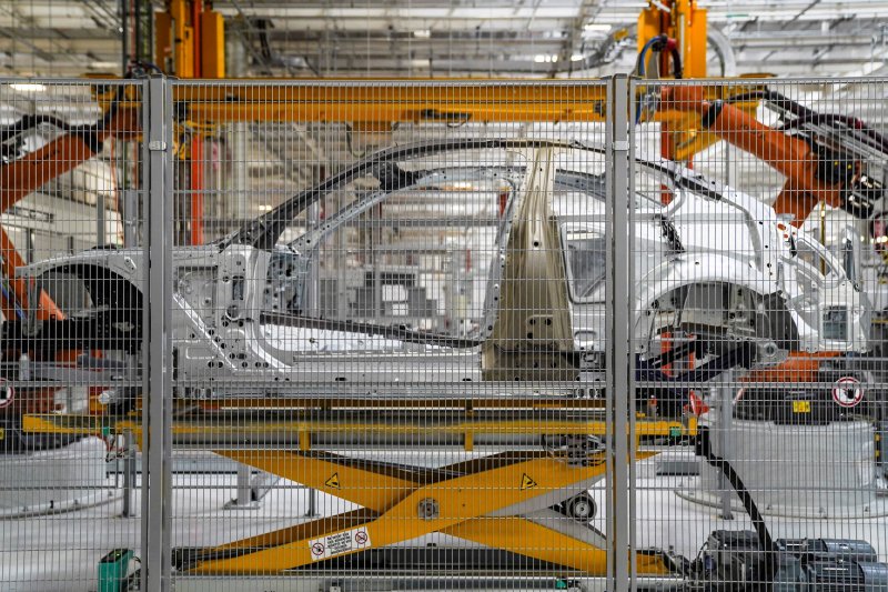 지난해 2월 3일 멕시코 산루이스포토시주 산루이스포토시에서 촬영된 독일 자동차 공장 생산 라인.로이터뉴스1