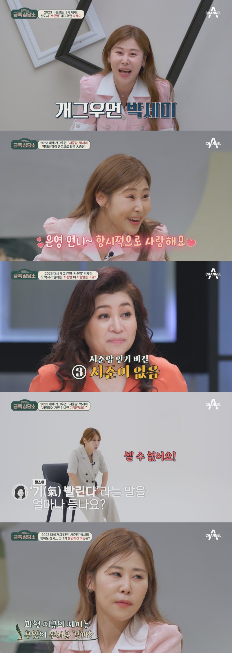 '서준맘' 박세미 "구설 올라 일 떨어질까 불안…사람도 안 만나"