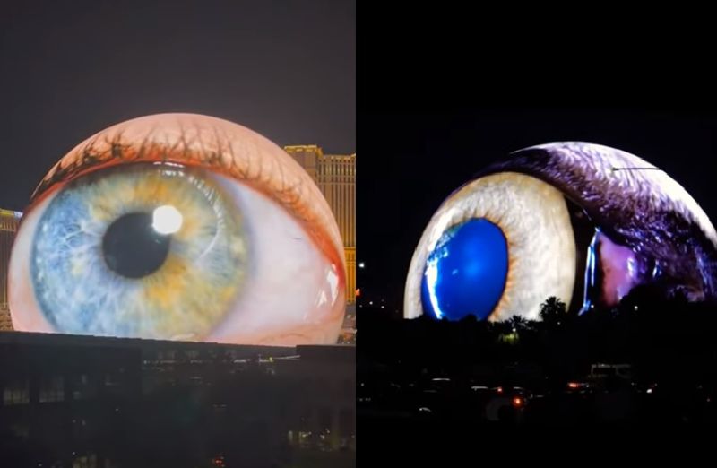 The Sphere: Downtown Las Vegas Gets a Giant Eyeball as Part of Light ...