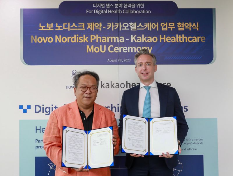 “실시간 혈당변화 감지”..카카오헬스케어-노보노디스크제약