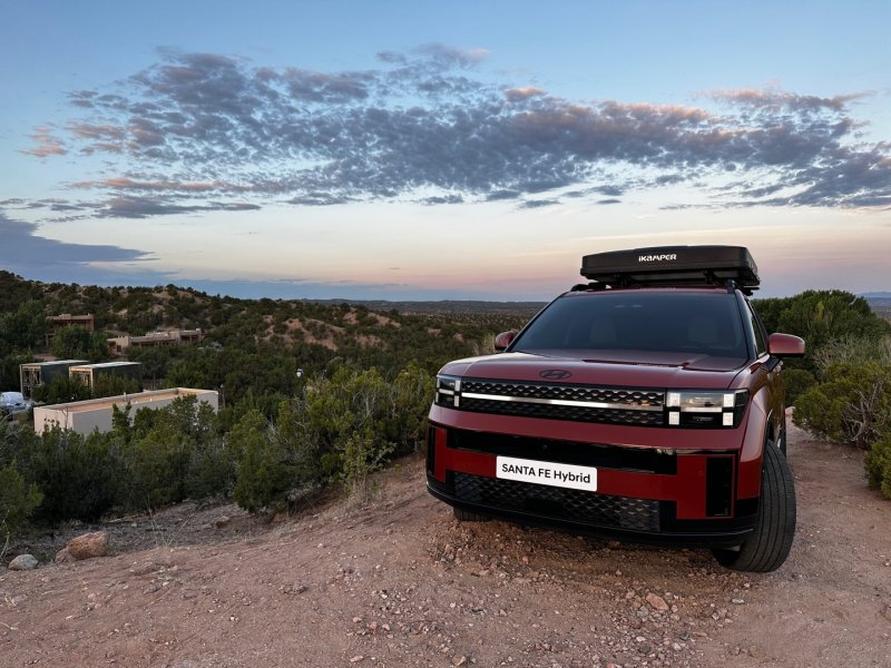 미국 뉴멕시코주 샌타페이에서 첫 선을 보인 신형 싼타페.ⓒ 뉴스1 이동희 기자